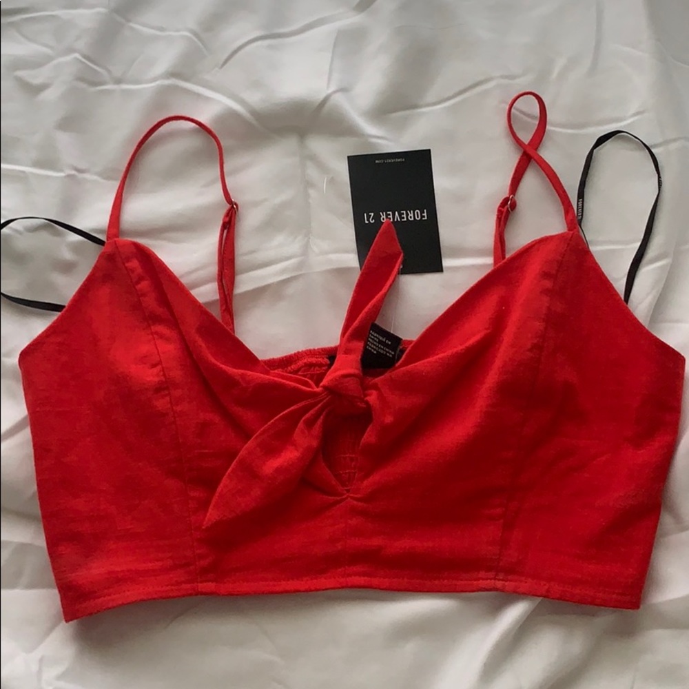 tie in the front crop top